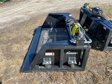 screening bucket skid steer|skid steer attachments for dirt.